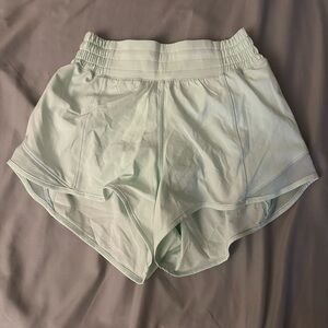 Lululemon “mint moment” hotty hot high rise shorts size 2